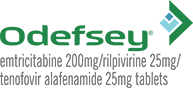 ODEFSEY® (emtricitabine, rilpivirine, tenofovir alafenamide)